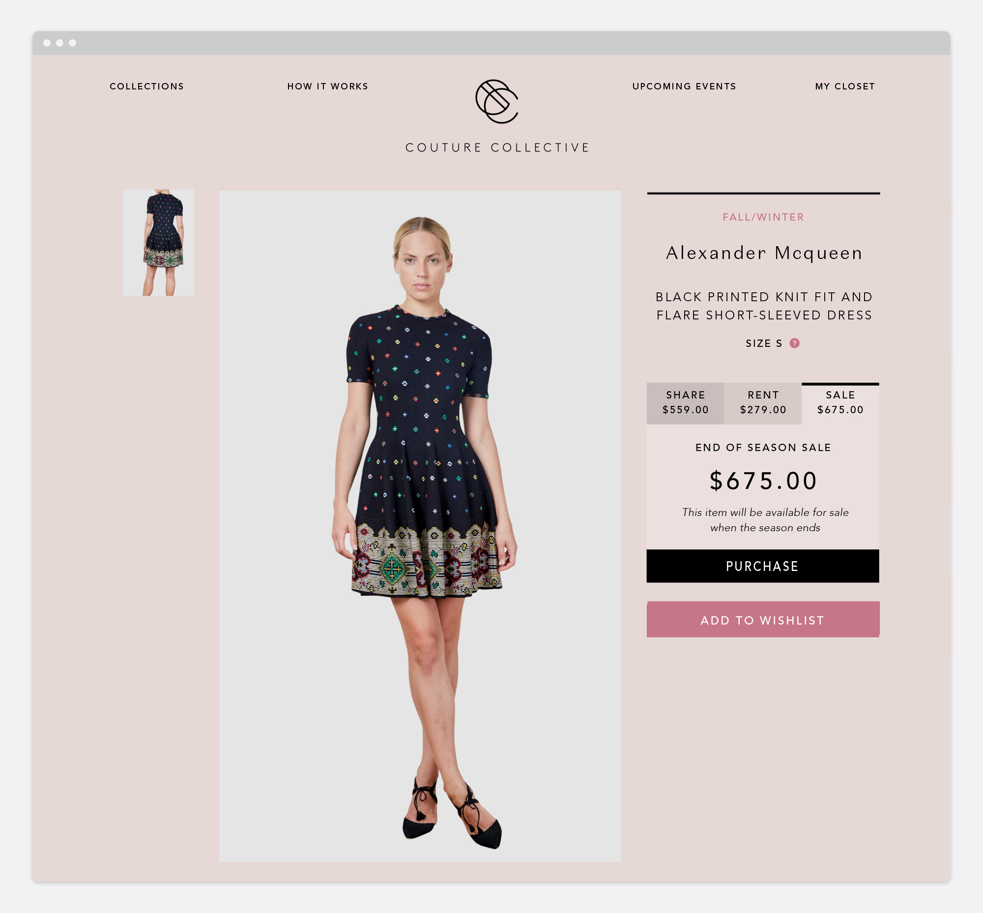 Couture Collective Website Design