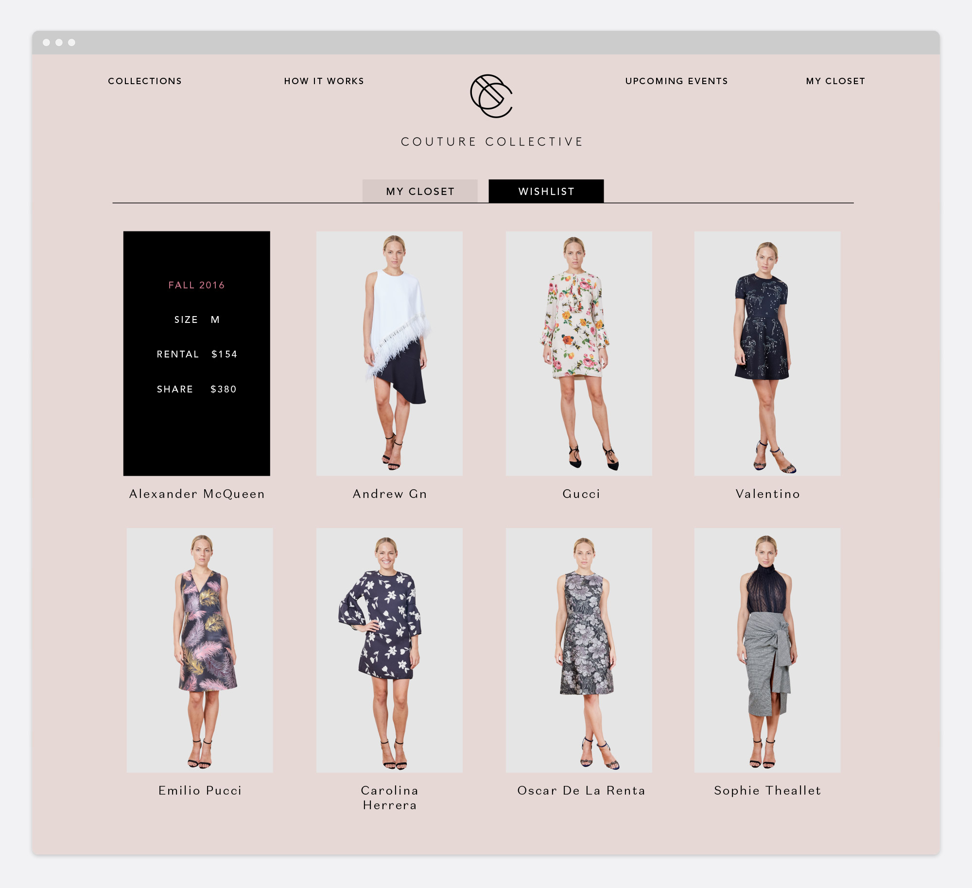 Couture Collective Website Design