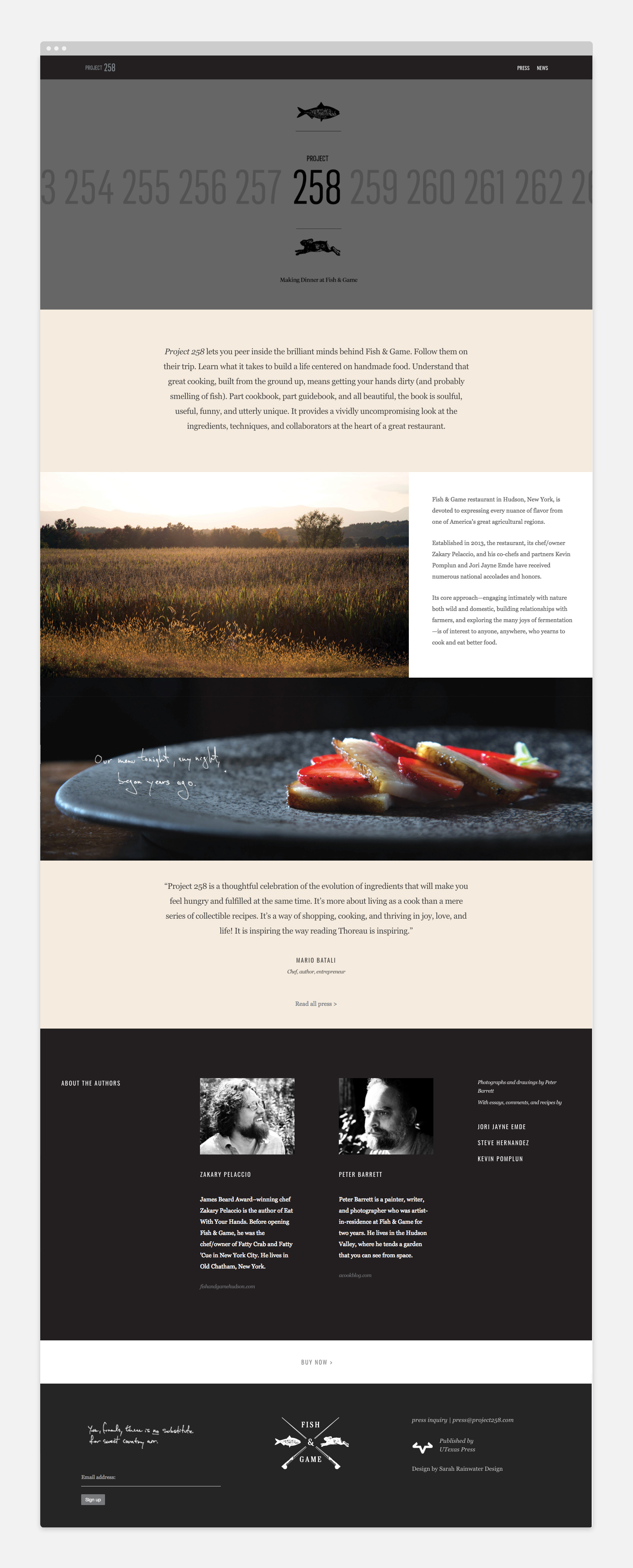 Fish & Game: Project 258 Design