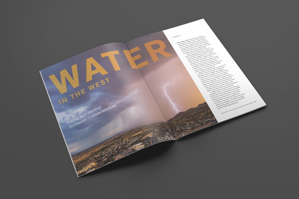 Magazine article titled Water in the West