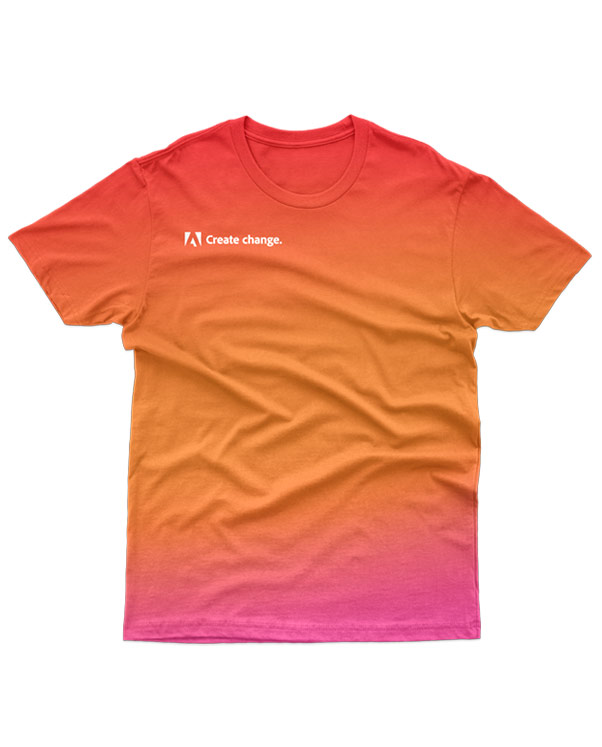 Design for Adobe's Create Change t-shirt
